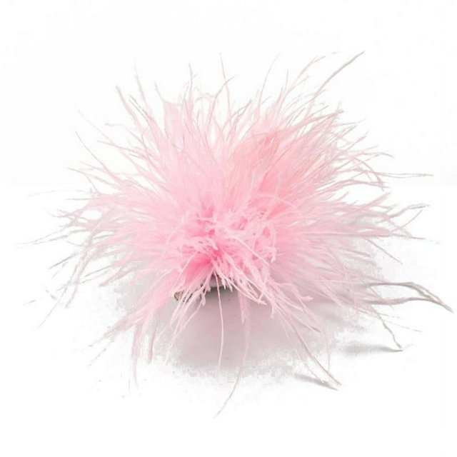 HLONK Feather Brooch Feathers Corsages Cloth Decorations Ostrich Feather Material