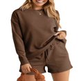 thumbnail image 1 of Ensemble de Sweat-Shirt et Short Assortis pour Pyjamas Féminins, 1 of 6