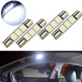 thumbnail image 1 of 4 X White LED ST6-5050-3SMD 29mm B6LED Fuse Visor Vanity Mirror Light Bulbs Makeup Mirror Light Sun Visor Map Lights, 1 of 10