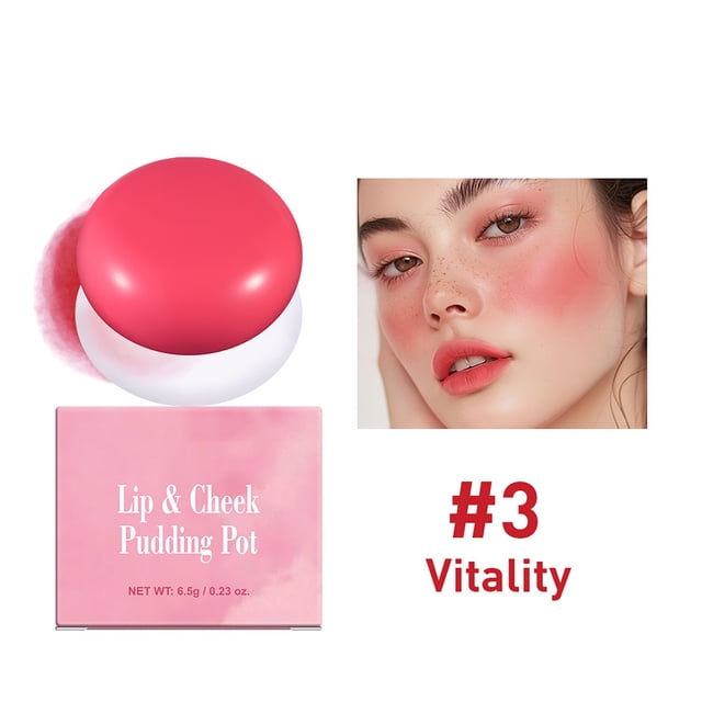 Fard à Joues Beauté Lèvres et Joues Pot Flou Argile à Lèvres Quatre Couleurs pour Rouge à Lèvres et Même Flou Pot Lèvres 8 Couleurs Pot, Fard à Joues pour Femmes