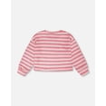 thumbnail image 3 of Striped Sweater Pink And White, 3 of 4