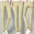 thumbnail image 2 of Kcodviy Women High Rise Jean Womens Casual Pants for Work Classic Solid Color Ankle Plus Size Women Casual Pants Jeans Casual Regular Tight Pants Women Casual Fitting Jeans, 2 of 8