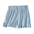 thumbnail image 2 of AherBiu Womens Summer Shorts Loose Fitting Elastic Waisted Comft Soft Shorts Oversized Sleeping Home Shorts, 2 of 6