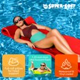 thumbnail image 4 of TRC Recreation Splash 1.25" Thick Foam Swimming Pool Float Lounger Mat, Red, 4 of 11