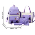 thumbnail image 3 of Dvkptbk school backpack School Backpack Set Large Capacity Messenger Bag Beam Bag Pencil Case School Bag Handbag, 3 of 9