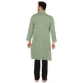 thumbnail image 4 of Atasi Ensemble Kurta-Pyjama Indien Uni pour Hommes Col Mandarin Kurta Décontracté Longue Tenue, 4 of 7