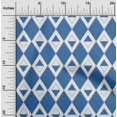 thumbnail image 2 of oneOone Velvet Blue Fabric Check Argyle Sewing Craft Projects Fabric Prints By Yard 58 Inch Wide, 2 of 4