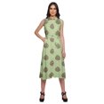 thumbnail image 1 of Moomaya Womens Sleeveless Lapel Collar Dress With Pockets Printed Summer Wear, 1 of 4