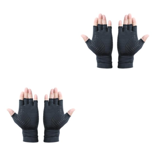 Baohd Compression Gloves Soothe Aching Joints Gracefully Easy To Wear black XL 2Set