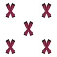 thumbnail image 3 of Maytalsory Bas Longs Épais et Confortables en Polyester Faciles à Assortir rose Rouge et Noir 5Set, 3 of 6