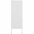 thumbnail image 2 of vidaXL Armoire à Tiroirs Blanche 80x35x101,5 cm Acier, 2 of 5
