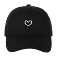 thumbnail image 2 of Trendy Heart Embroidered Baseball Cap for Daily Wear - Adjustable and Versatile Headgear for All Seasons, 2 of 4