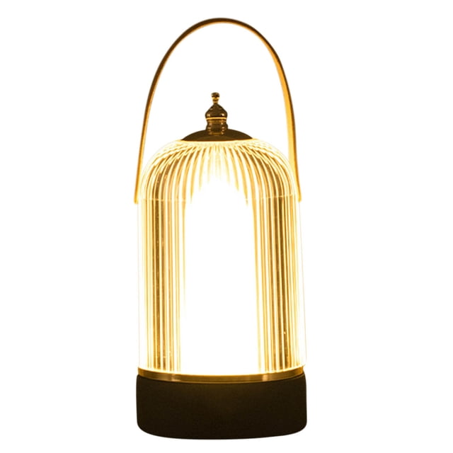 Small Table Lamp Portable Wireless Birdcage Table Lamp with Adjustable Brightness, Decorative Atmosphere, Rechargeable Table Lamp, Touch Screen Night Light Night Light Lamp