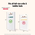 thumbnail image 3 of Dream On Me, Juniper 150 Ultra Coil Inner Spring Standard Crib & Toddler Bed Mattress In White, 3 of 6
