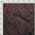 thumbnail image 3 of oneOone Velvet Chocolate Brown Fabric Abstract Circle Sewing Craft Projects Fabric Prints By Yard 58 Inch Wide, 3 of 4
