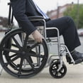 thumbnail image 5 of MasteelfCA 2pcs Wheelchair Front Wheel 7 Inch Manual Wheelchair Front Wheel (Black), 5 of 5