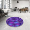 thumbnail image 4 of Ahgly Company Tapis Rectangulaire Lavable en Machine Intérieur Transitionnel Violet, 2 Pieds x 5 Pieds, 4 of 7