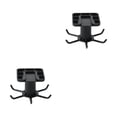 thumbnail image 4 of Maytalsory 1/2/3/5 Kitchen Hanger Self-adhesive Replacement Solid Color Punch-free 360 Degree Rotatable 6 Claw Detachable Mug Brush Rack Black 2PCS, 4 of 6