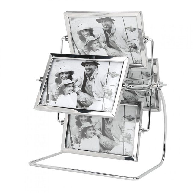 Rotating Photo Frame Photo Frame Home Decor Metal Photo Picture Frame For Family Living Room For Wedding Party Friends