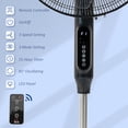 thumbnail image 4 of HOMCOM Standing Floor Fan with Remote Control Tall Pedestal Electric Fan, 4 of 10
