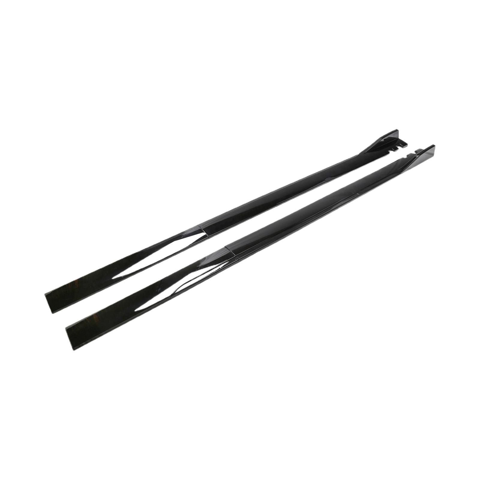 koolsoo Universal Car Side Skirts Extension splitters Body Kit Spare Parts Black