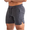 thumbnail image 3 of Mens Solid Color Swim Trunks Quick Dry Beachwear Sports Running Swim Board Shorts Mesh Lining, 3 of 7