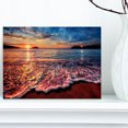 thumbnail image 2 of Designart Soirée paisible vue sur la plage Art mural sur toile, 2 of 4