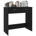 thumbnail image 3 of vidaXL Desk Black 80x40x75 cm Engineered Wood, 3 of 4