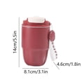 thumbnail image 3 of Birdeem Tasse de Voyage pour Café, Tasse à Café Isolée avec Couvercle et Poignée de Transport, Tasse de Voyage Anti-Déversement, Tasse Réutilisable en Acier Inoxydable Garde le Froid et le Chaud, Convient à la Voiture, au Quotidien, au Voyage (Rouge, 3.1x5.5in), 3 of 6
