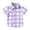 Purple, variant on Fall Saving! HVOBTTY Toddler's Casual Short Sleeve Shirts, Toddler Kids Boys Girl Fashion Lattice Pocket Print Short Sleeves Casual School Uniform Shirt Purple, 2 Years