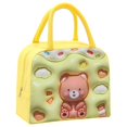 thumbnail image 2 of Oleegame 2 Pcs Sac de Rangement pour Produits à Main Sac Isolé Sac pour Boîte à Lunch Sac à Lunch Chiot Brun (Isolation 3D) Jaune, 2 of 9
