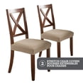 thumbnail image 1 of SmartFit Stretch Pixel Dining Chair Covers: Set of 2, Tan/Sand, 1 of 8