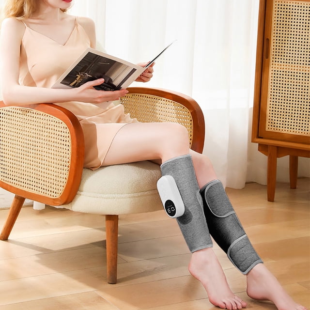maskred Improved Circulation Leg Massager Rechargeable Muscle Relief Pressure Leg Massager Calf Pink