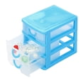 thumbnail image 2 of HCBY Plastic Mini Drawer Organizer, Removable Colorful Drawers for Beads, Jewelry, Pills, Small Parts Storage, Desktop Multilayer Sundries Case(Sky Blue 3 Tier,5.12"x3.54"x4.53"), 2 of 5