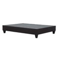 thumbnail image 2 of PRIMO Carter Upholstered Platform Bed Frame – Twin Size, Dark Grey Linen Look Fabric, No Box Spring Required, Durable Wood Slats – Bedroom Foundation, 2 of 7