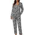 thumbnail image 1 of 2025 Femmes Décontracté Col à Revers Bouton Ensemble de Pyjama Imprimé à Carreaux Deux Pièces pour Femmes Ensemble Pyjama à Manches Longues Vêtements de Nuit pour Femmes Grande Taille, 1 of 8