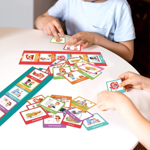 KIKIGOAL Calendrier Visuel Pour Enfants 2 En 1, Tableau De Routine Des T Ches Quotidiennes Pour Lautisme Avec 70 Cartes Mat Riel Dapprentissag~p121906257 KIKIGOAL Calendrier Visuel Pour Enfants 2 En 1, Tableau De Routine Des T Ches Quotidiennes Pour Lautisme Avec 70 Cartes Mat Riel Dapprentissag~p121906257
