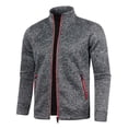 thumbnail image 1 of Men's Track Jackets Lightweight Full Zip Tops Casual Slim Fit Coat Workout Running Athletic Active Jacket With Pockets, 1 of 4
