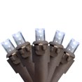 thumbnail image 1 of Northlight Lumières de Noël à LED Grand Angle - Blanc Pur - Fil Marron 16,25 Pieds - 50ct, 1 of 2