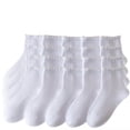 thumbnail image 1 of FAIWAD 10 Pack Toddler Socks Girls Ruffle Socks Soft Cute Frilly Dress Princess Lace Crew Socks for Kids, 1 of 9