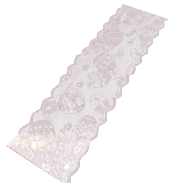Chmadoxn Tablecloths,Picnic Table Cover,Table Cover Lace Table Easter Eggs Wedding Party Easter Decor Cotton Table Flag Lace Flags