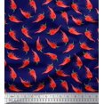 thumbnail image 1 of Soimoi Blue Rayon Fabric Chilli Vegetable Decor Fabric Printed Yard 42 Inch Wide, 1 of 2
