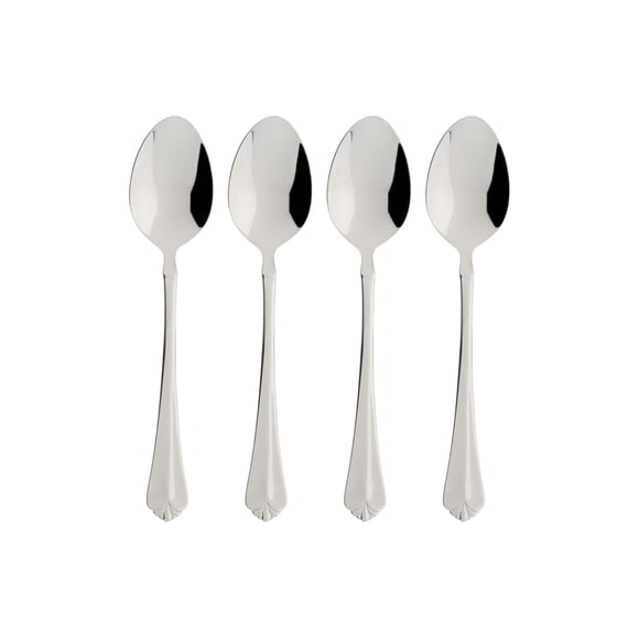Oneida Silverware Set, Juilliard Fine Flatware 4-Piece Teaspoon Set, Service For 4, Rust Resistant 18/10 Stainless Steel, Dishwasher Safe, Mirror Finish, Home And Kitchen Utensils