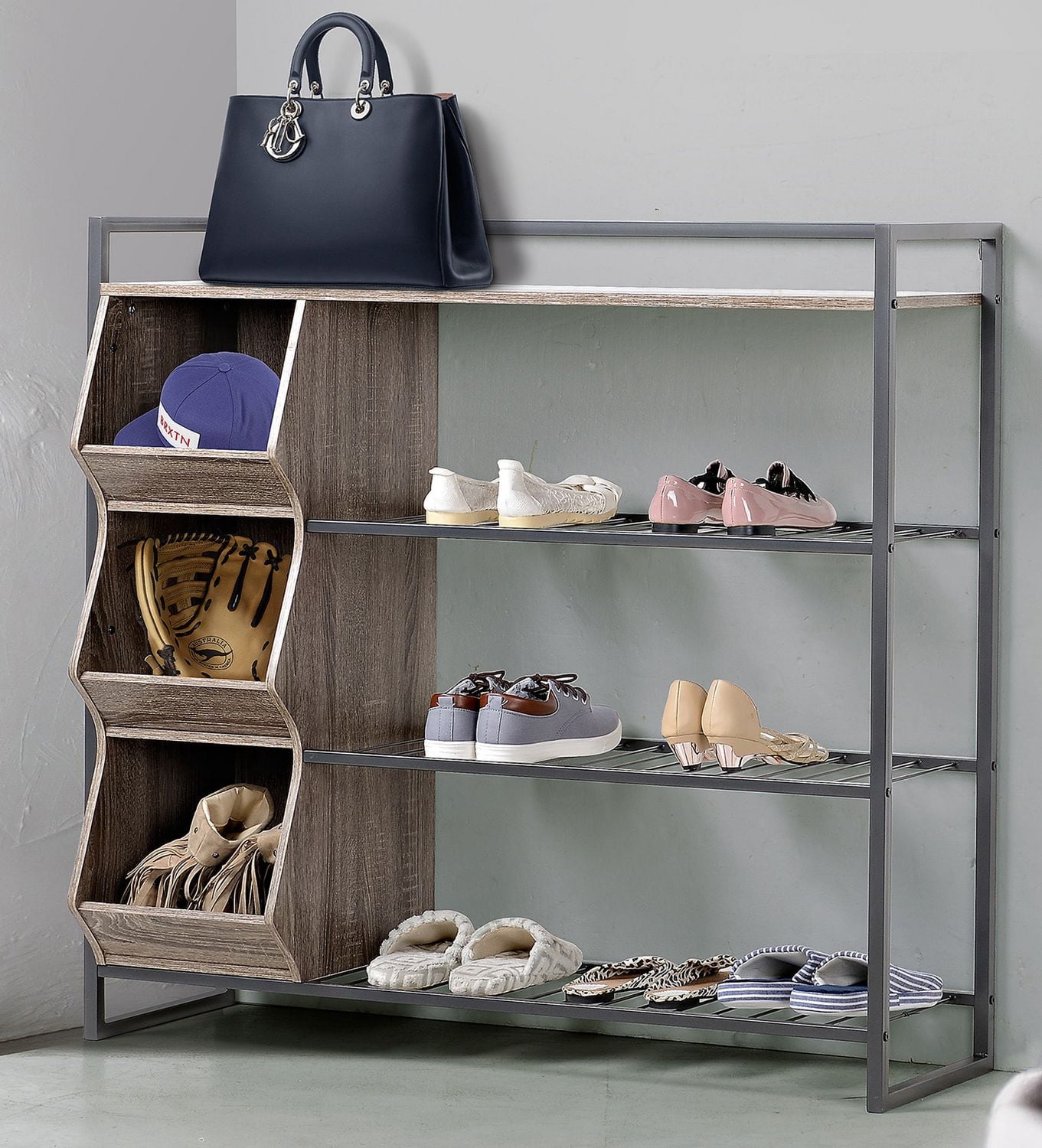 Homestar 12 Pair Shoe Rack