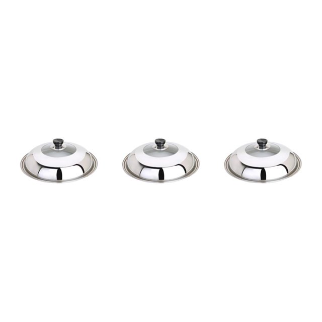 relayinert Couvercle de Casserole en Acier Inoxydable Fiable et Polyvalent pour la Cuisson Robuste et Durable Ensemble de 3