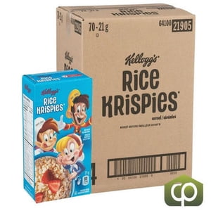 Kellogg's Riz Krispies Individuel 21g (70/Case) - C'est pas vrai ! - 3.85 Lbs