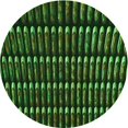 thumbnail image 1 of Ahgly Company Machine Washable Indoor Round Transitional Dark Lime Green Area Rugs, 3' Round, 1 of 7