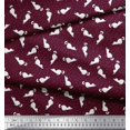 thumbnail image 2 of Soimoi polyester Crepe Fabric Floral & Cat Animal Print Fabric by the Yard 42 Inch Wide, 2 of 3