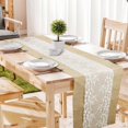 thumbnail image 1 of Natural Vintage Burlap Table Runners 12”X108” Rustic Lace Hessian Table Runner for Wedding Festival Party Event Decorations, 1 of 7