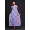 thumbnail image 2 of Bimba Robe Longue Décontractée en Rayonne à Fleurs pour Femme à Bretelles Spaghetti, Maxi d'Été, Robe Soleil - Xxx-Grand, 2 of 5